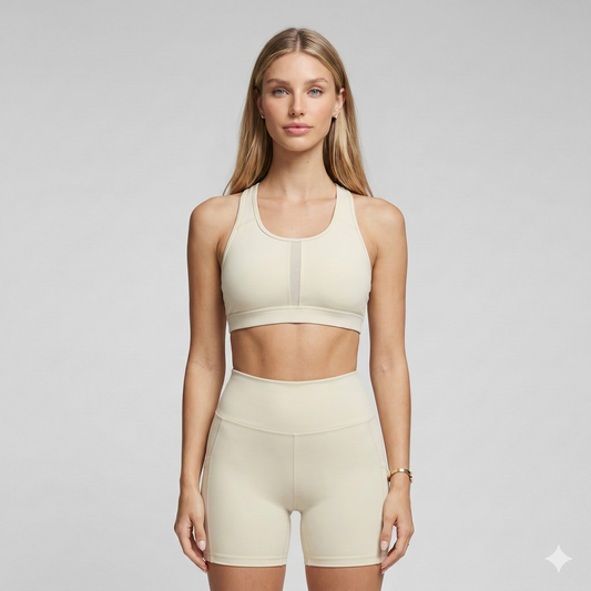 Yoga Set 2PCS Sports Suit seamless sports vest Women Nude tight-fitting Gym running Shorts Fitness Tracksuit Workout Sportswear